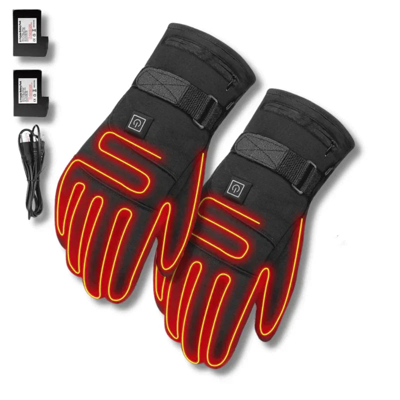 Battery-Powered Thermal Winter Gloves with 3 Temperature Settings – Waterproof Touch-Screen Compatible Hand Warmers for Men & Women | Thomler