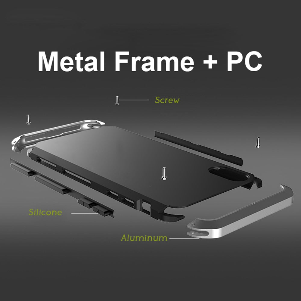 Reinforced Metal Frame iPhone Case with Camera Shield & Drop Protection for 14/15/16 Series | Thomler