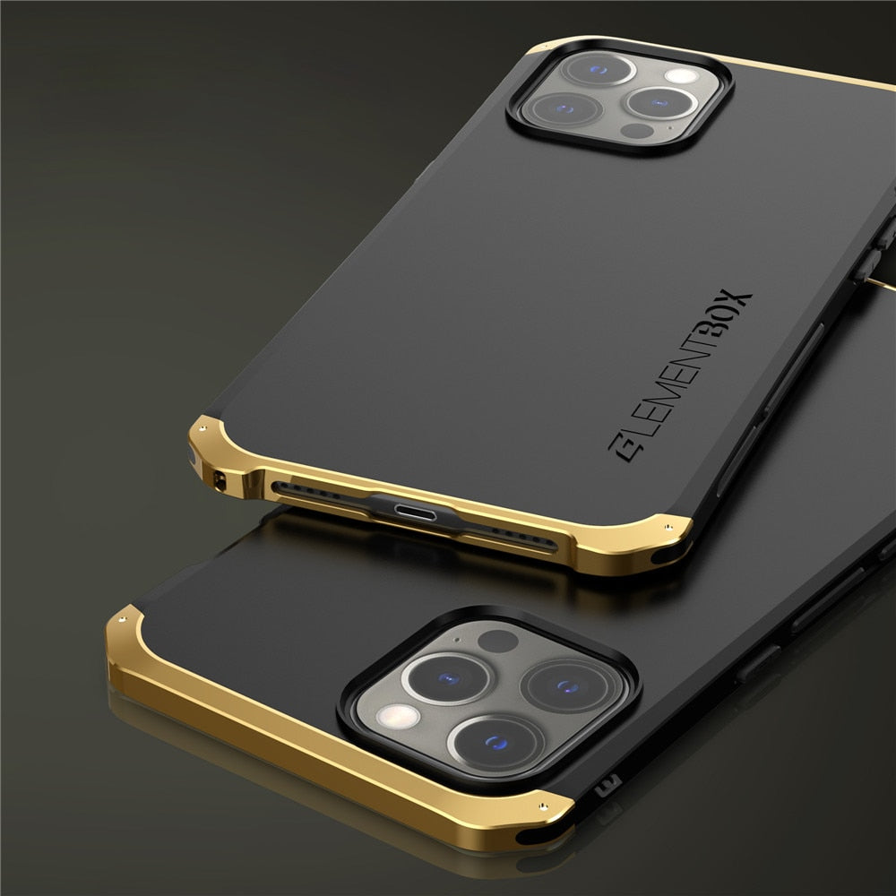 Reinforced Metal Frame iPhone Case with Camera Shield & Drop Protection for 14/15/16 Series | Thomler