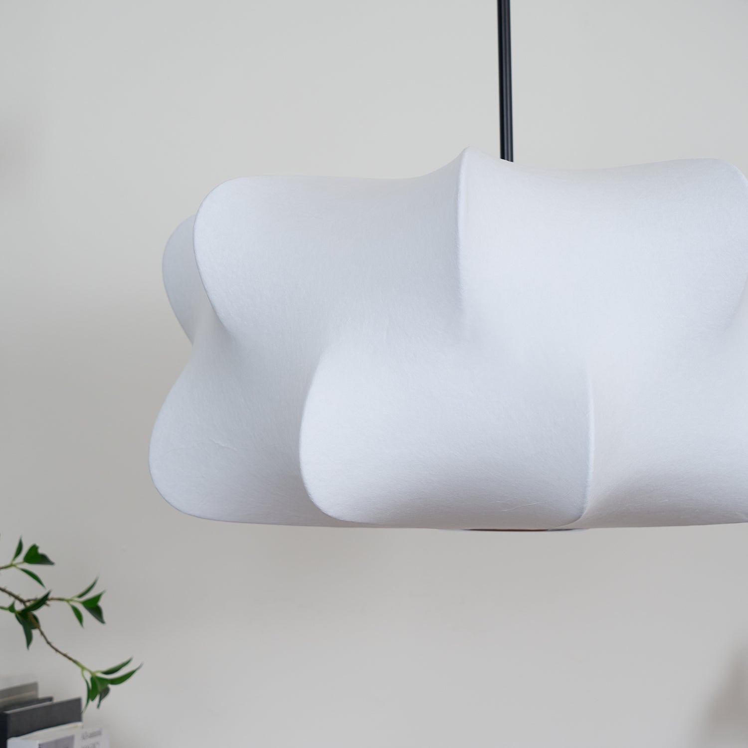 Pendant Light Silk 23.6 in 11 in E27 3-Light White Dining Living Room Modern Ceiling Lamp | Thomler