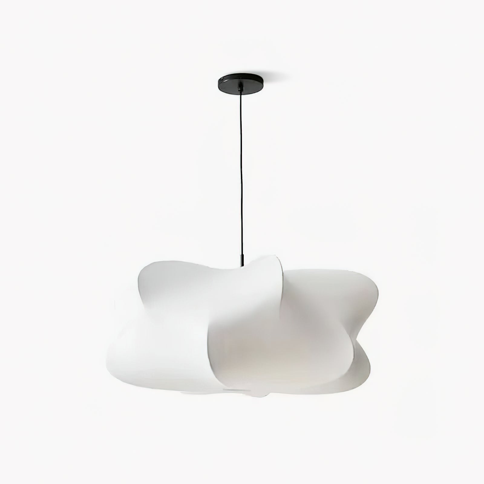 Pendant Light Silk 23.6 in 11 in E27 3-Light White Dining Living Room Modern Ceiling Lamp | Thomler