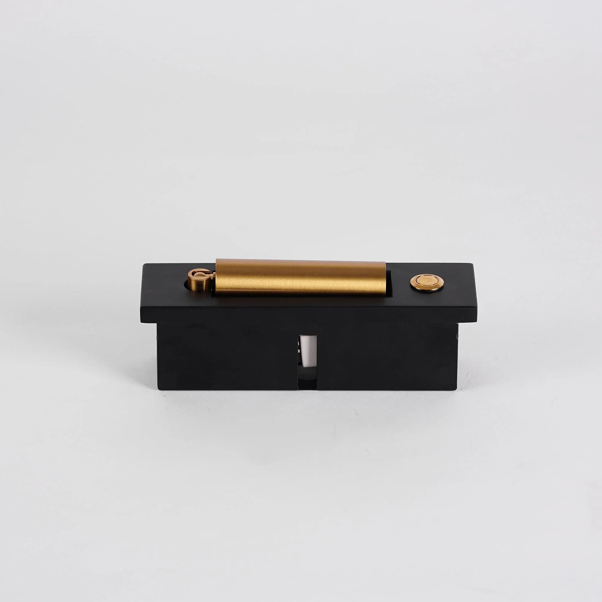 Wall Lamp Aluminium 5.0 cm Integrated LED Black Bedroom Reading Light Recessed Adjustable Bedside Accent Lighting | Thomler