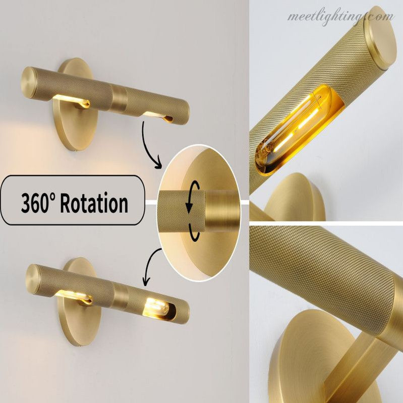 LED Artwork Illuminator Wall Mount Brass Picture Light for Paintings Photographs Gallery Frames Museum Quality Accent Lighting Adjustable | Thomler