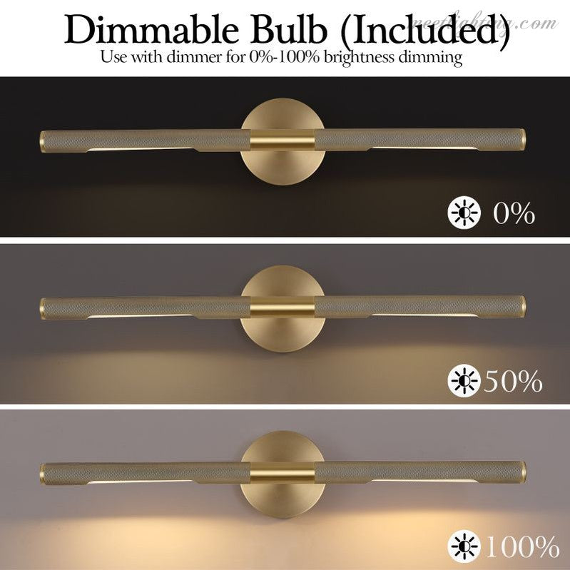 LED Artwork Illuminator Wall Mount Brass Picture Light for Paintings Photographs Gallery Frames Museum Quality Accent Lighting Adjustable | Thomler