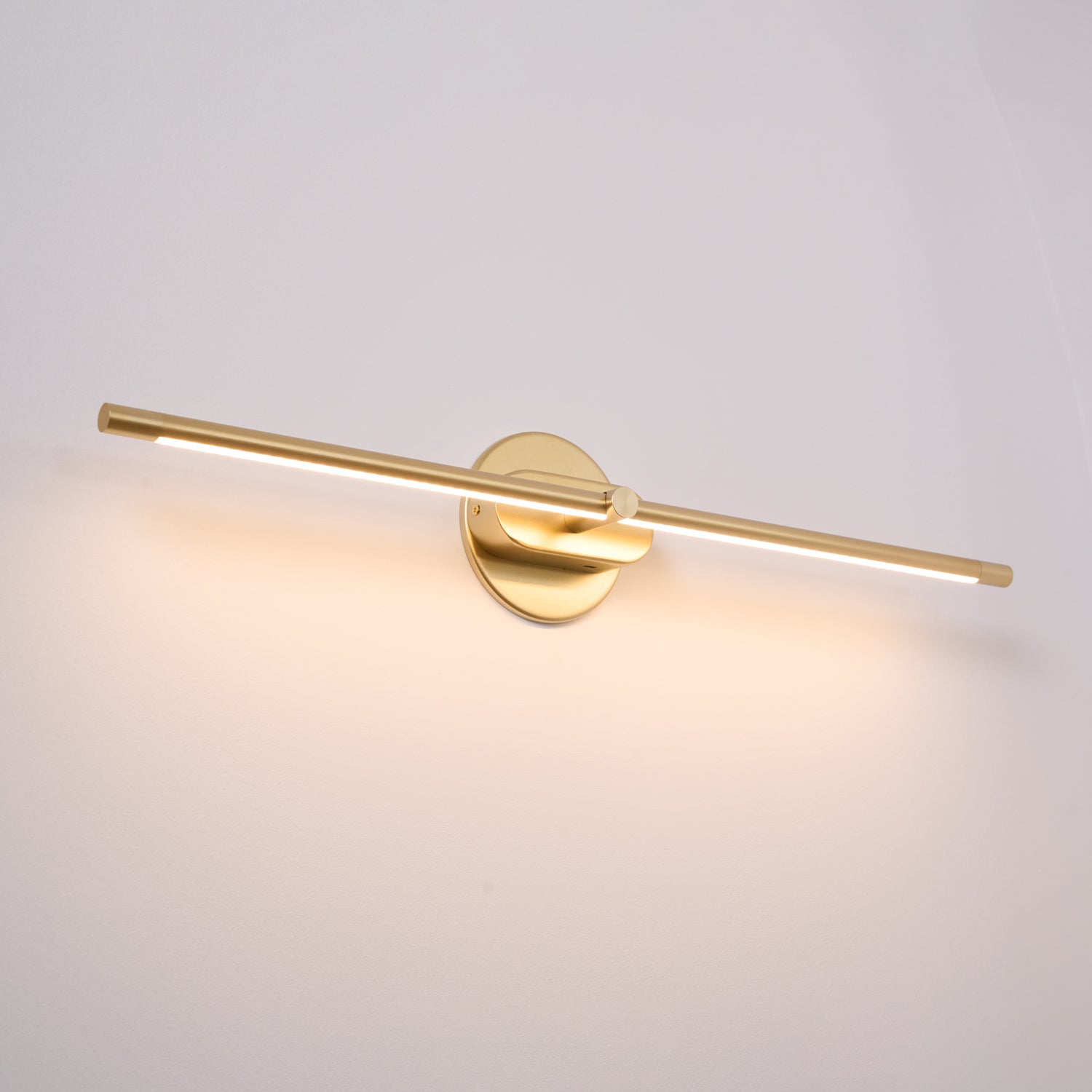 Rechargeable LED Wall Sconce Light with Touch Dimmer Switch for Bedroom Bathroom Mirror Vanity Hallway No Wiring Cordless Modern Linear | Thomler