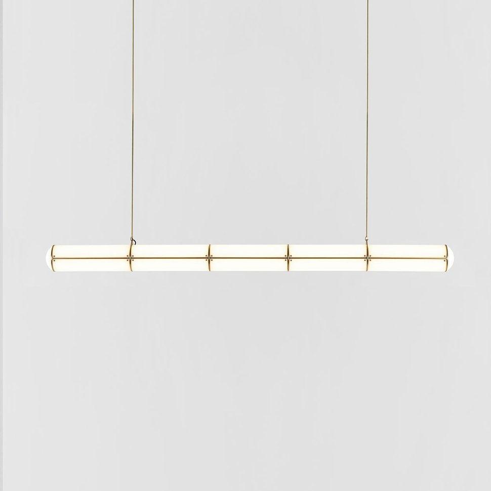 Metal LED Ceiling Light 59 in (150 cm) Adjustable Warm Neutral Cool Indoor Living Room Kitchen Dining Fixture | Thomler