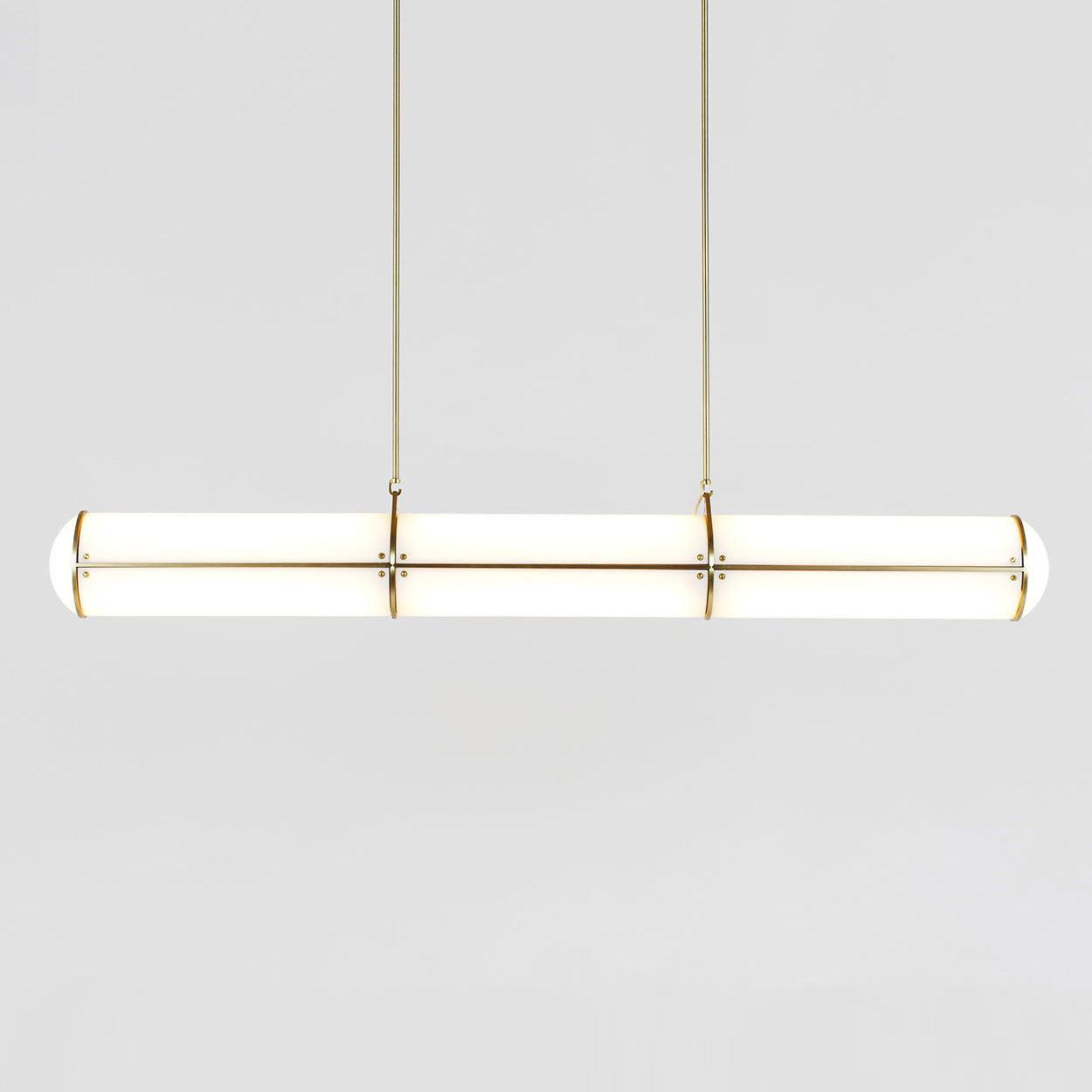 Metal LED Ceiling Light 59 in (150 cm) Adjustable Warm Neutral Cool Indoor Living Room Kitchen Dining Fixture | Thomler