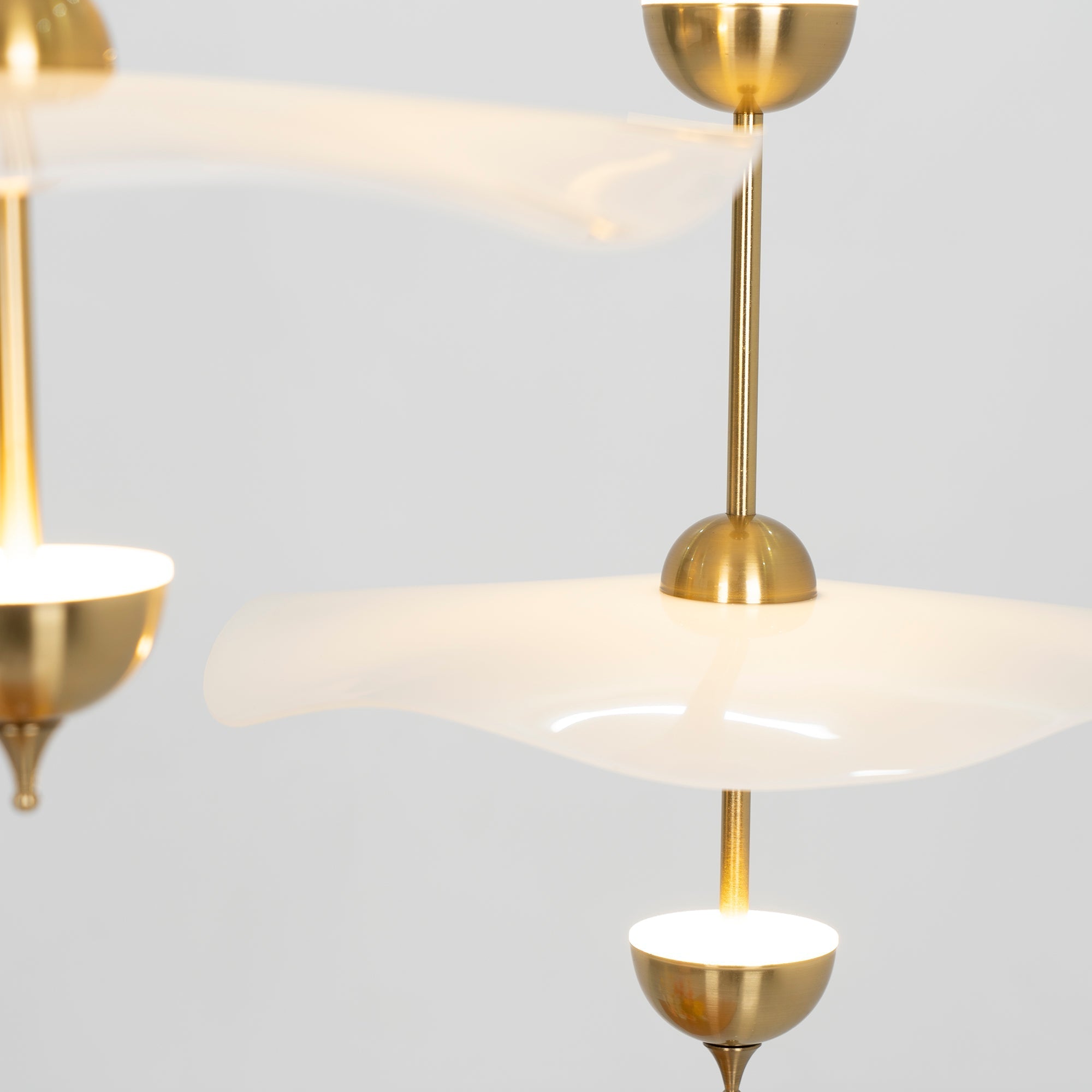 Ceiling Light Metal Acrylic 23.6 in x 27.5 in Gold Indoor Dining Room Living Room Modern Pendant Lamp | Thomler