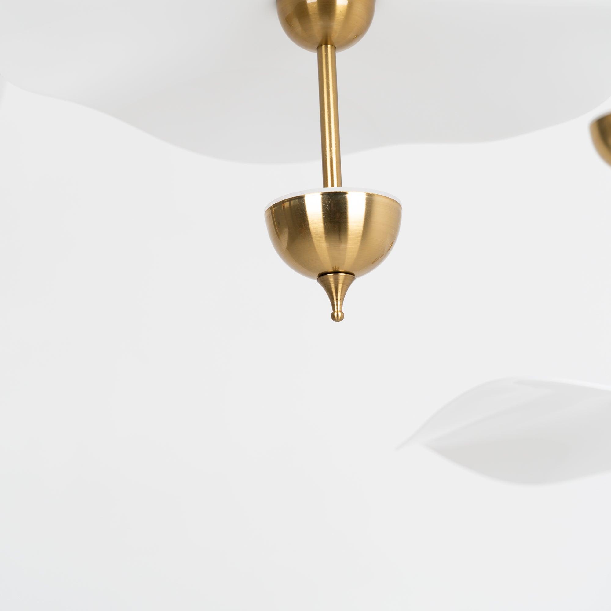 Ceiling Light Metal Acrylic 23.6 in x 27.5 in Gold Indoor Dining Room Living Room Modern Pendant Lamp | Thomler