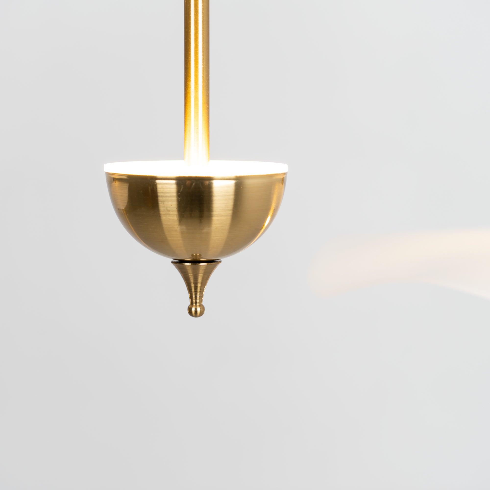 Ceiling Light Metal Acrylic 23.6 in x 27.5 in Gold Indoor Dining Room Living Room Modern Pendant Lamp | Thomler