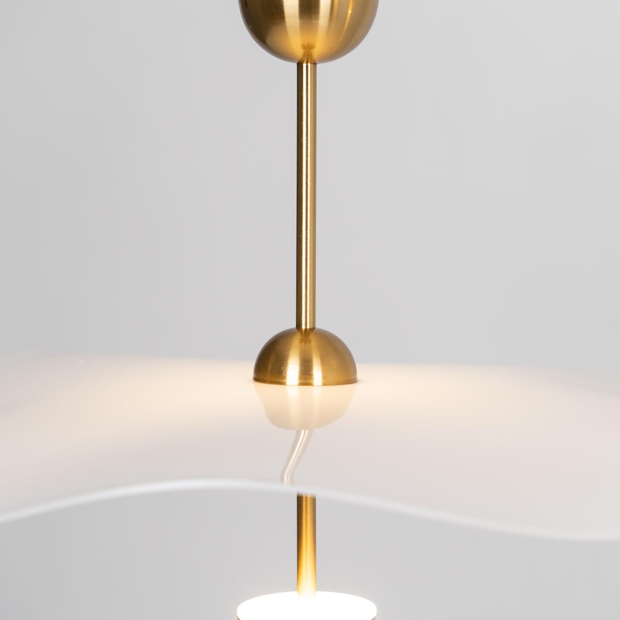 Ceiling Light Metal Acrylic 23.6 in x 27.5 in Gold Indoor Dining Room Living Room Modern Pendant Lamp | Thomler