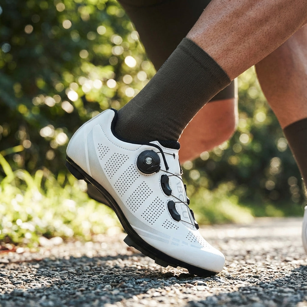 Performance Road Cycling Shoes with BOA Dial for Men | Breathable Racing Bike Cleats with Anti-Slip Sole | Clipless MTB Bicycle Footwear | Thomler