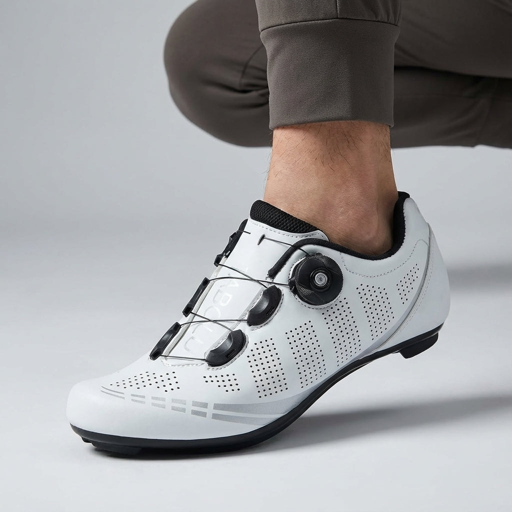 Performance Road Cycling Shoes with BOA Dial for Men | Breathable Racing Bike Cleats with Anti-Slip Sole | Clipless MTB Bicycle Footwear | Thomler