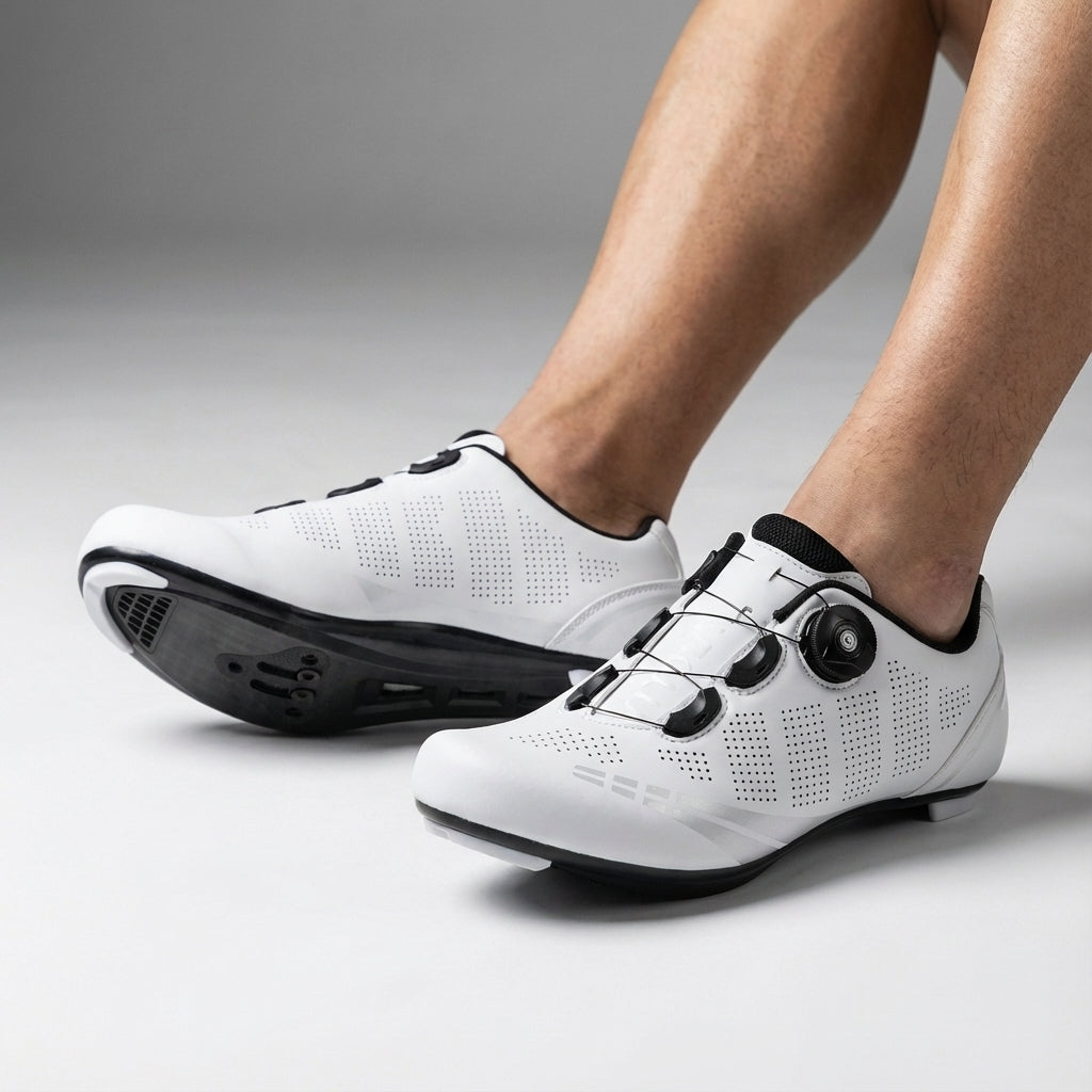 Performance Road Cycling Shoes with BOA Dial for Men | Breathable Racing Bike Cleats with Anti-Slip Sole | Clipless MTB Bicycle Footwear | Thomler