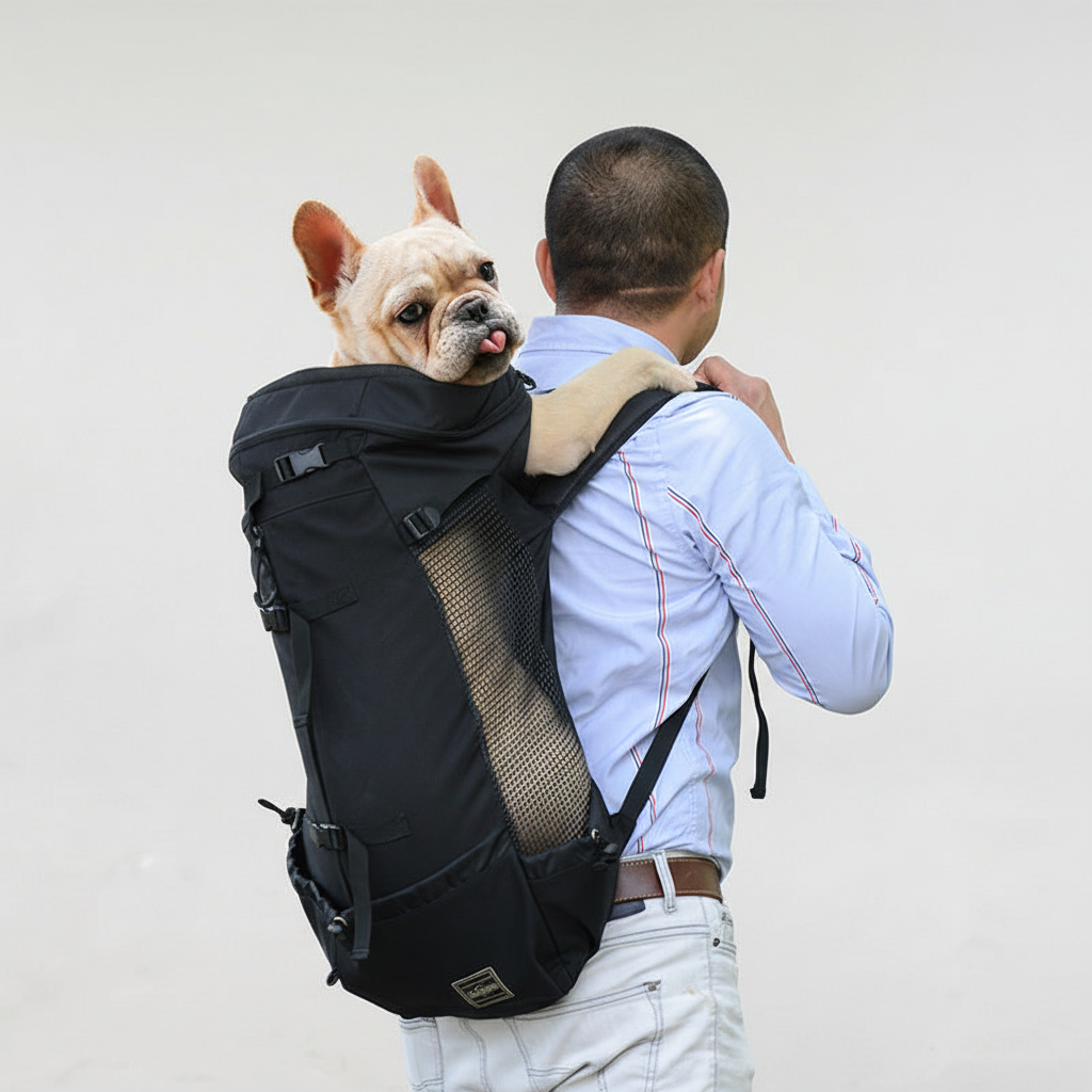 Dog Carrier Backpack for Small to Medium Pets – Hands-Free Travel Pack with Padded Straps & Ventilation | Thomler