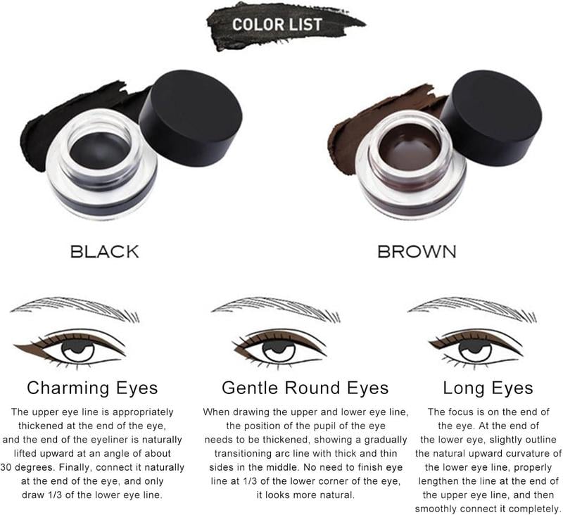 Precision Tip Eyeliner Pen with Smudge-Proof Waterproof Formula for Winged Liner and Everyday Eye Looks | Vegan Cruelty-Free Makeup Liner | Thomler