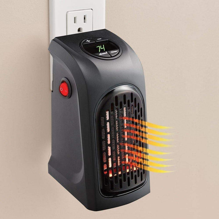 Compact Ceramic Space Heater 1000W-2000W Adjustable Fast-Heat for Bedroom Office Living Room & Desk Use | Thomler