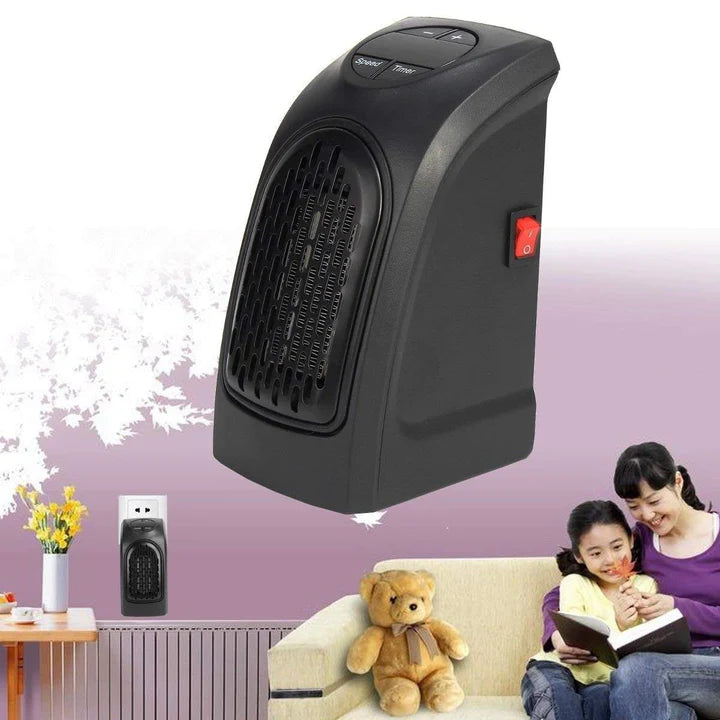 Compact Ceramic Space Heater 1000W-2000W Adjustable Fast-Heat for Bedroom Office Living Room & Desk Use | Thomler