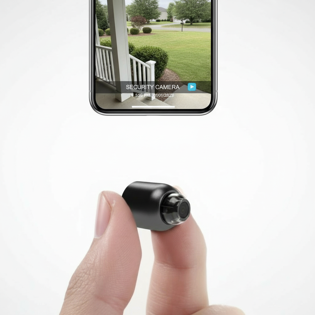 Compact WiFi Security Camera 1080p HD Indoor with Night Vision & Motion Alerts 120° Wide Angle Two-Way Audio Remote Monitoring for Home Offi | Thomler