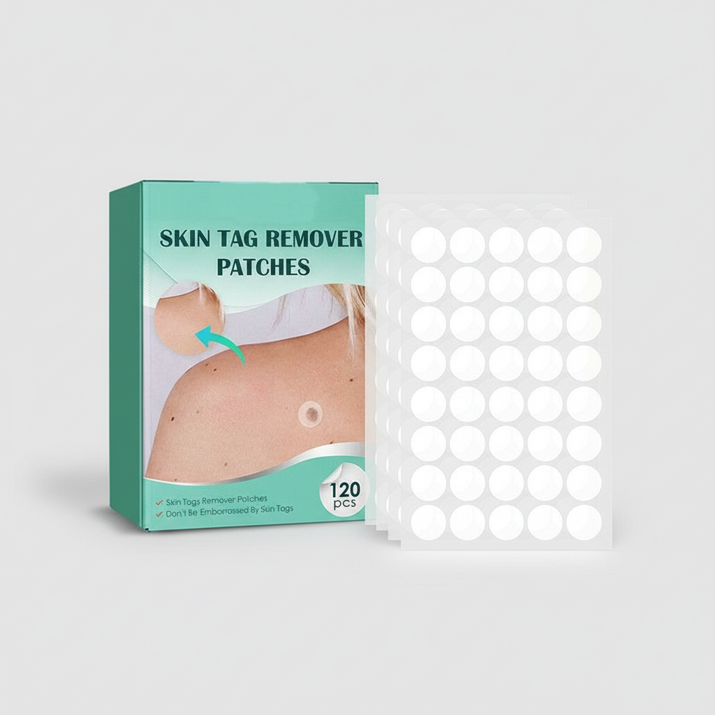 Hydrocolloid Skin Tag & Wart Remover Patches 120-Pack | Gentle Spot Treatment for Home Use | Invisible Adhesive Discs with Tea Tree Oil for | Thomler