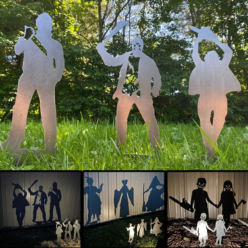 Halloween Shadow Caster Lawn Stake – Life-Size Villain Silhouette Projector for Outdoor Walls | Thomler