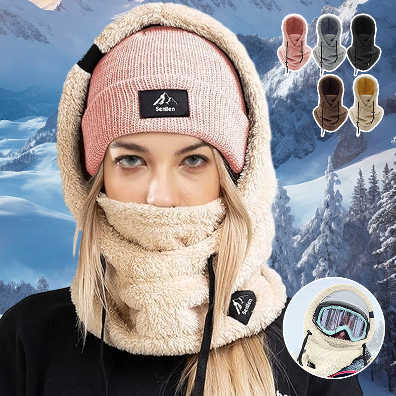 Fleece Balaclava Ski Mask Full Face Winter Hood Windproof Adjustable Neck Warmer for Skiing Snowboarding Hiking Motorcycling | Thomler