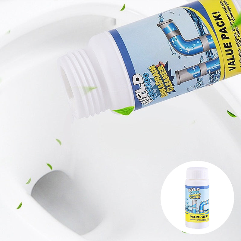 Enzymatic Foaming Powder Pipe Opener for Kitchen & Bathroom Drains, Clears Hair & Grease Clogs, Safe Non-Corrosive Formula for All Plumbing, | Thomler