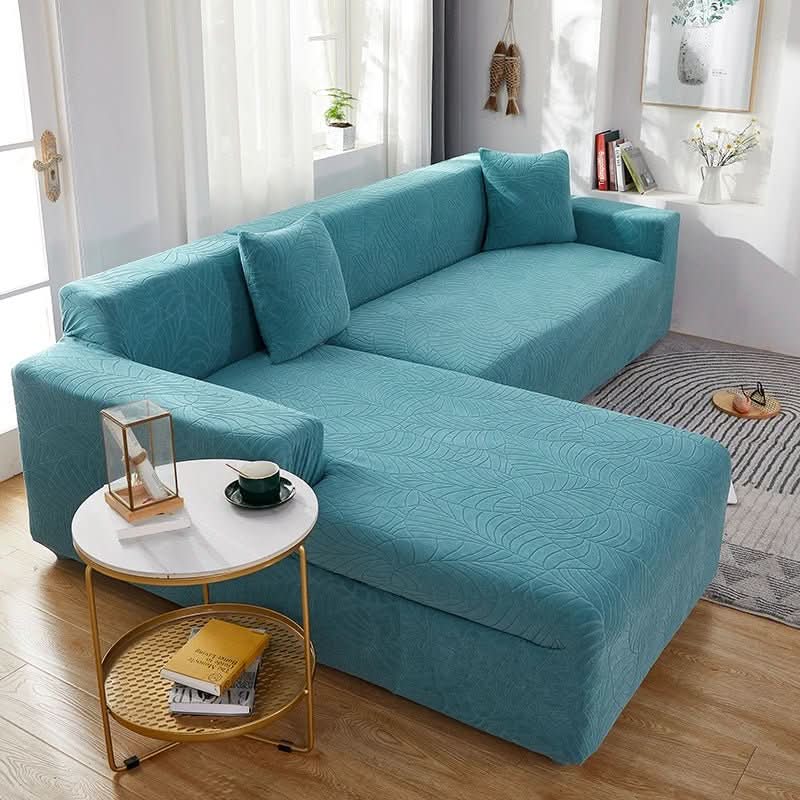 Stretch-Fit Sectional Couch Cover for L-Shape Furniture – Living Room Slipcover Protector for Daily Use | Thomler