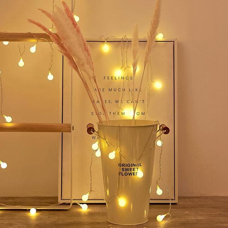 String Lights LED 5.0 m 16.4 ft Warm White Bedroom Garden Decorative Fairy Lights | Thomler