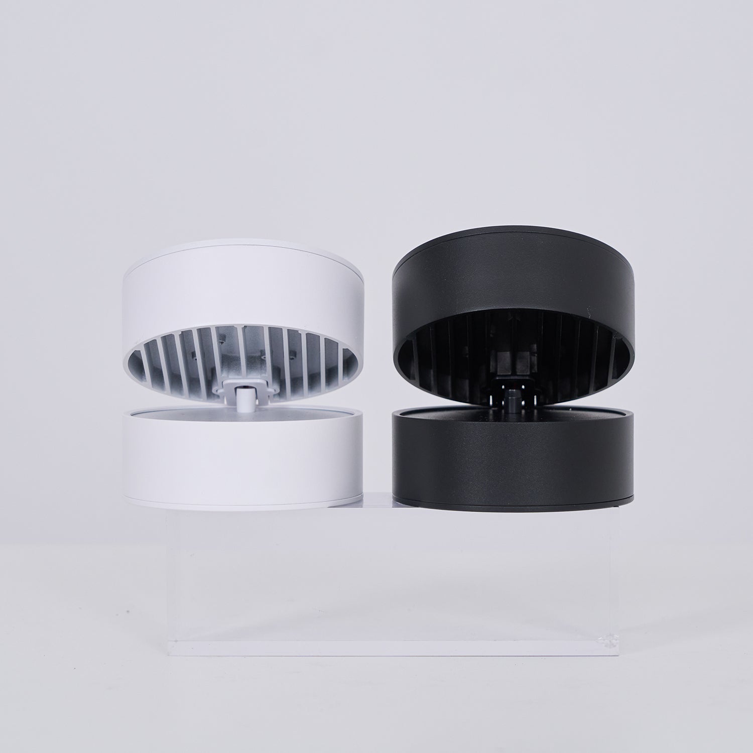Ceiling Lamp Aluminum 3.9 in Adjustable Black White Home Gallery Spotlight Warm White 7W LED | Thomler