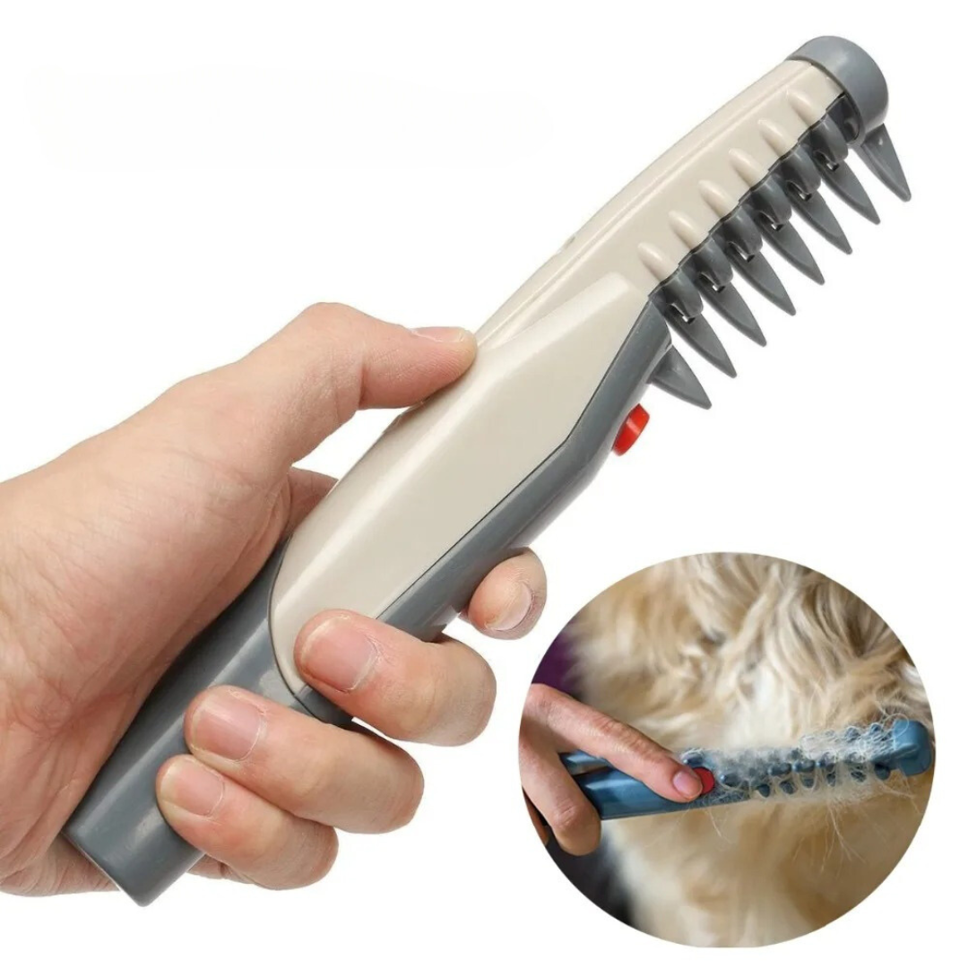 Gentle Pet Grooming Comb with Rounded Blades for Tangle-Free Fur on Dogs & Cats | Ergonomic Dematting Tool for Long & Short Hair | Safe | Thomler