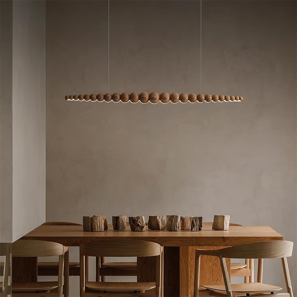 Chandelier Metal Acrylic Linear 46.4 in Warm White Indoor Dining Room Modern Pendant Light | Thomler