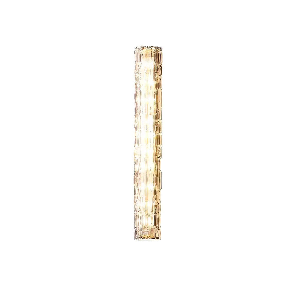 Contemporary Gold Brass & Glass Cylinder Wall Light for Indoor Living Spaces | Thomler
