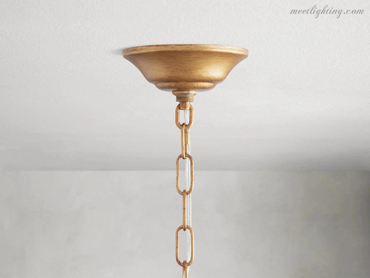 Round Multi-Light Statement Chandelier 39-60 in 6-12 Sockets Metal Crown for Dining Room Foyer Entryway Living Room | Thomler