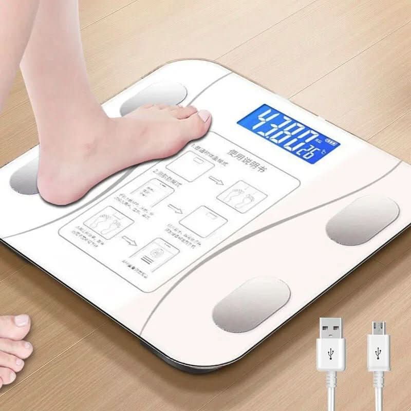 Smart Body Composition Scale with 11 Health Metrics, LED Display & App Sync for Fitness Tracking, Weight Management & Muscle Gain Monitoring | Thomler