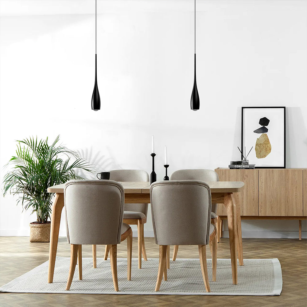Pendant Light Aluminum 12W 11.8 in Adjustable Modern Dining Room Bedroom Kitchen Ceiling Lamp | Thomler