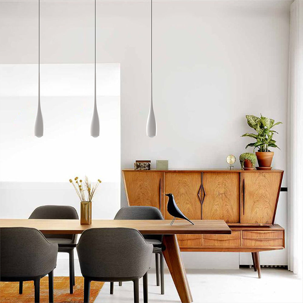 Pendant Light Aluminum 12W 11.8 in Adjustable Modern Dining Room Bedroom Kitchen Ceiling Lamp | Thomler