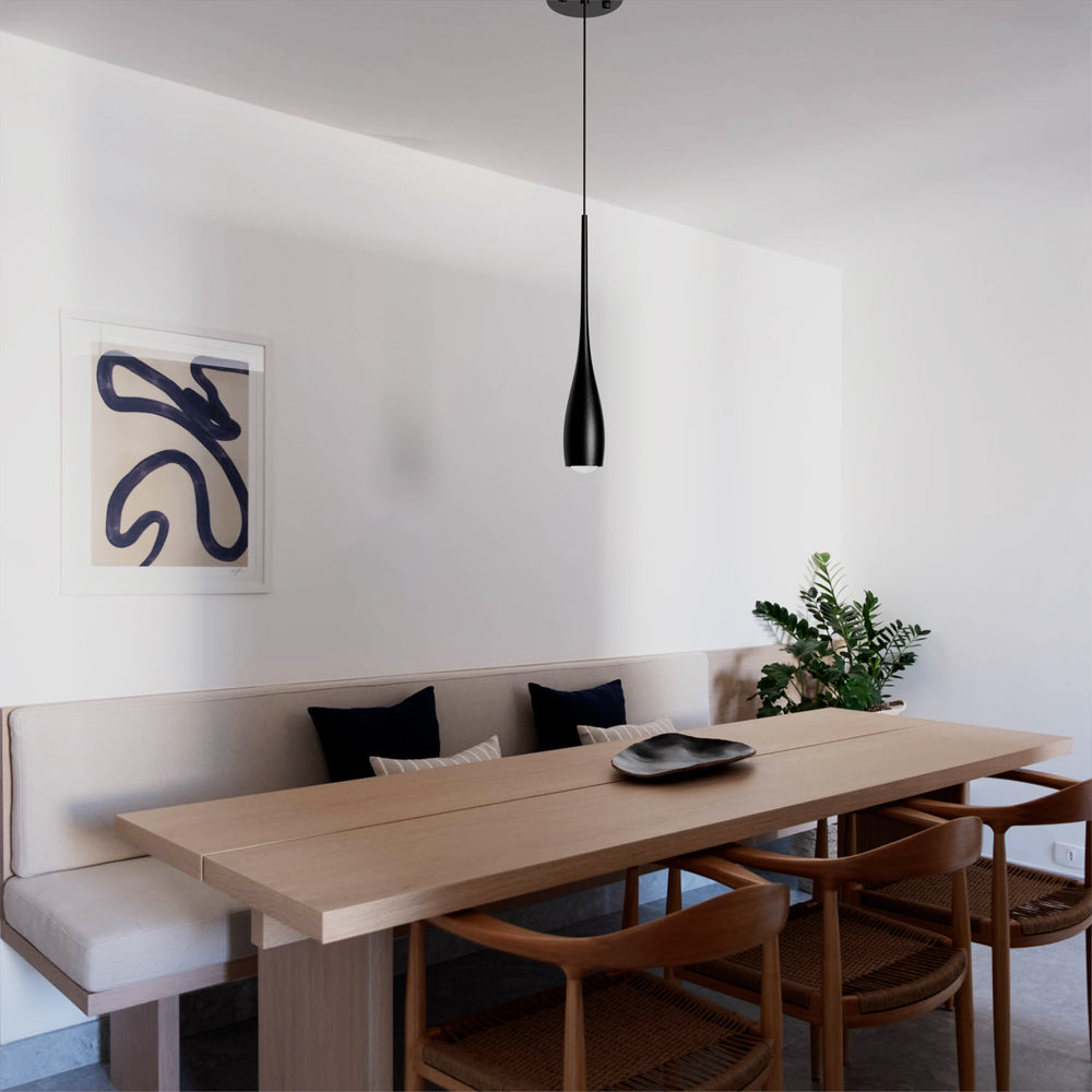 Pendant Light Aluminum 12W 11.8 in Adjustable Modern Dining Room Bedroom Kitchen Ceiling Lamp | Thomler