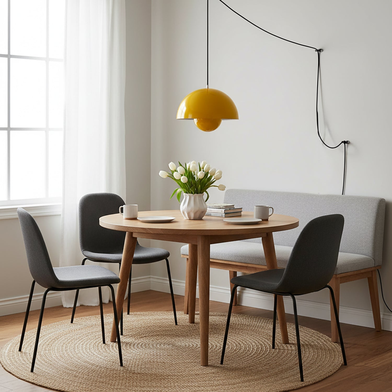 Pendant Light Aluminum 9.1 in 6.3 in Beige Gray Contemporary Dining Room Kitchen Island Hanging Ceiling Lamp Geometric Modern Lighting | Thomler