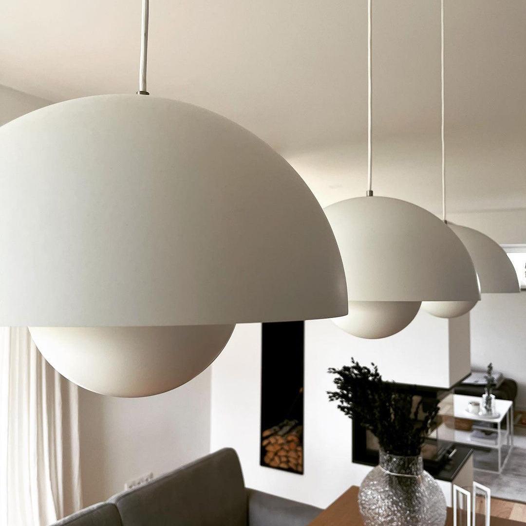 Pendant Light Aluminum 9.1 in Ceiling Lamp Matte Finish Dining Room Kitchen Hanging Light | Thomler