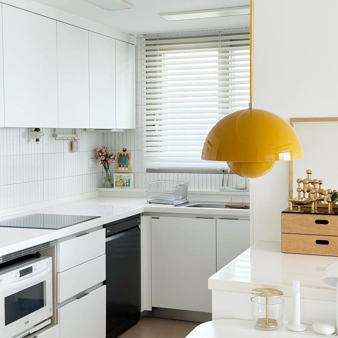 Pendant Light Aluminum 9.1 in Ceiling Lamp Matte Finish Dining Room Kitchen Hanging Light | Thomler
