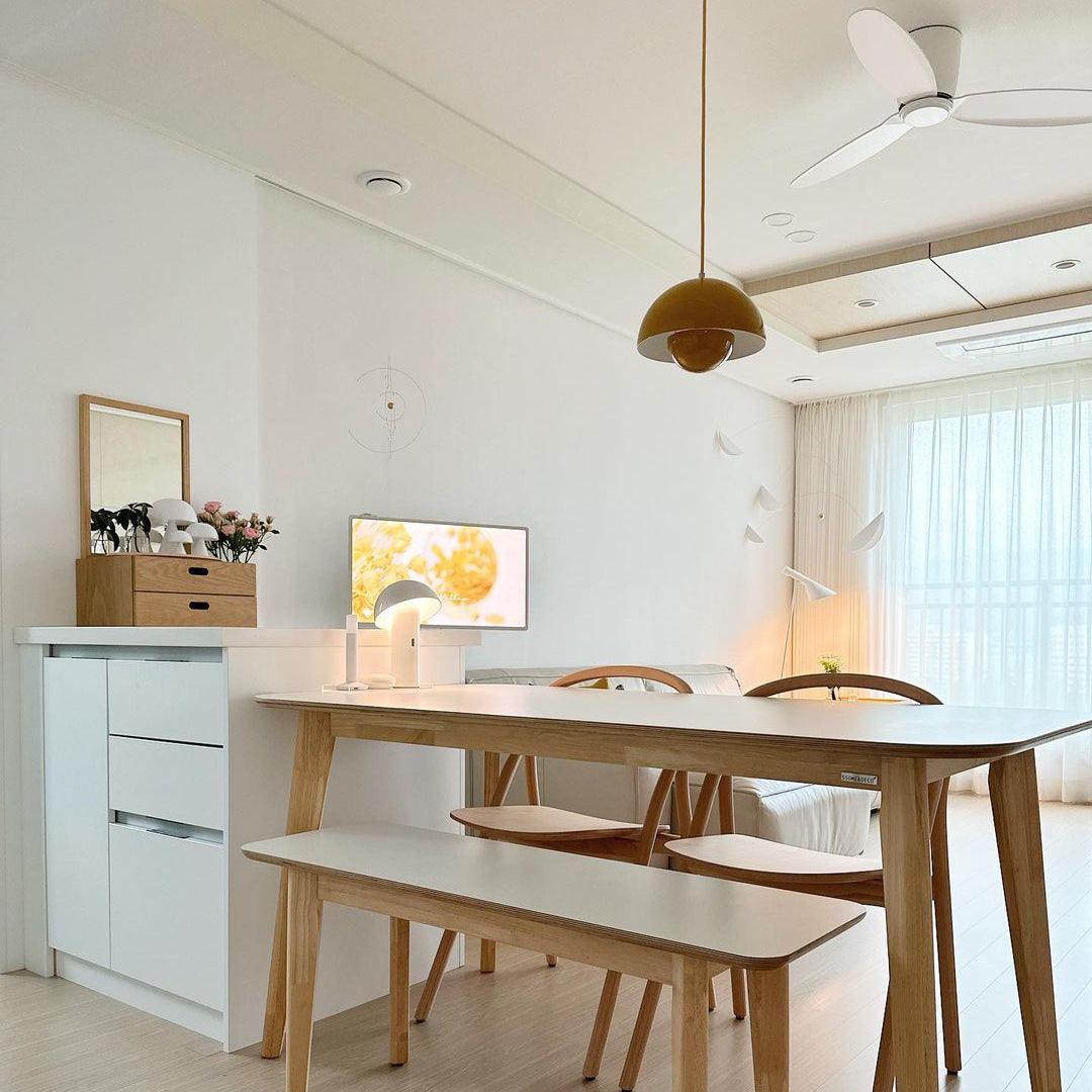 Pendant Light Aluminum 9.1 in Ceiling Lamp Matte Finish Dining Room Kitchen Hanging Light | Thomler
