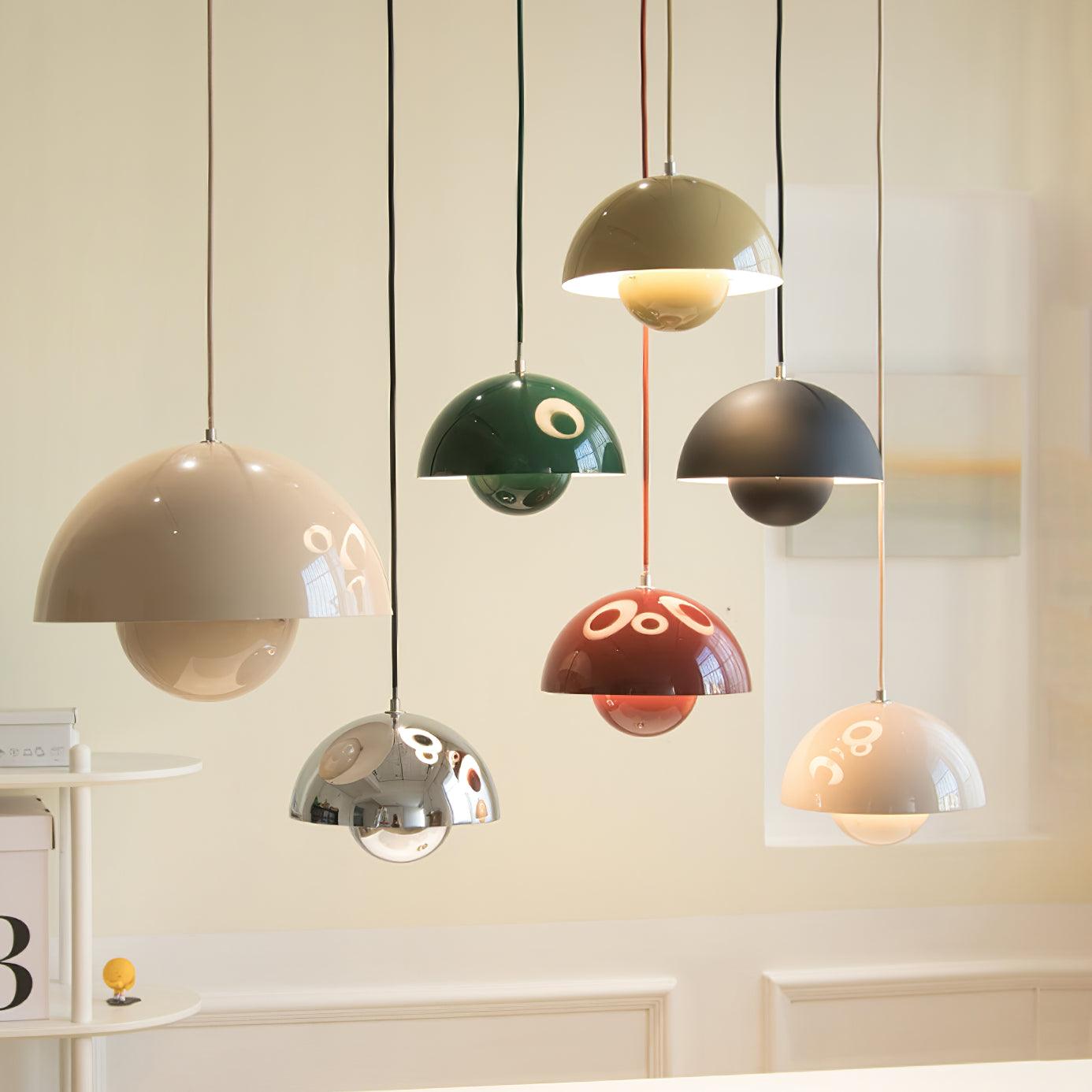 Pendant Light Aluminum 9.1 in Ceiling Lamp Matte Finish Dining Room Kitchen Hanging Light | Thomler