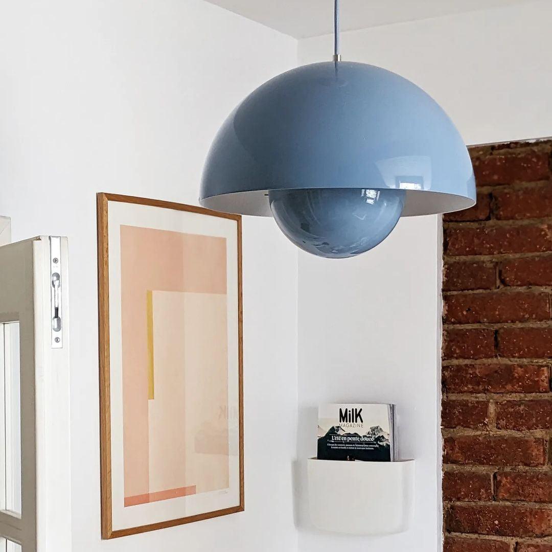 Pendant Light Aluminum 9.1 in Ceiling Lamp Matte Finish Dining Room Kitchen Hanging Light | Thomler