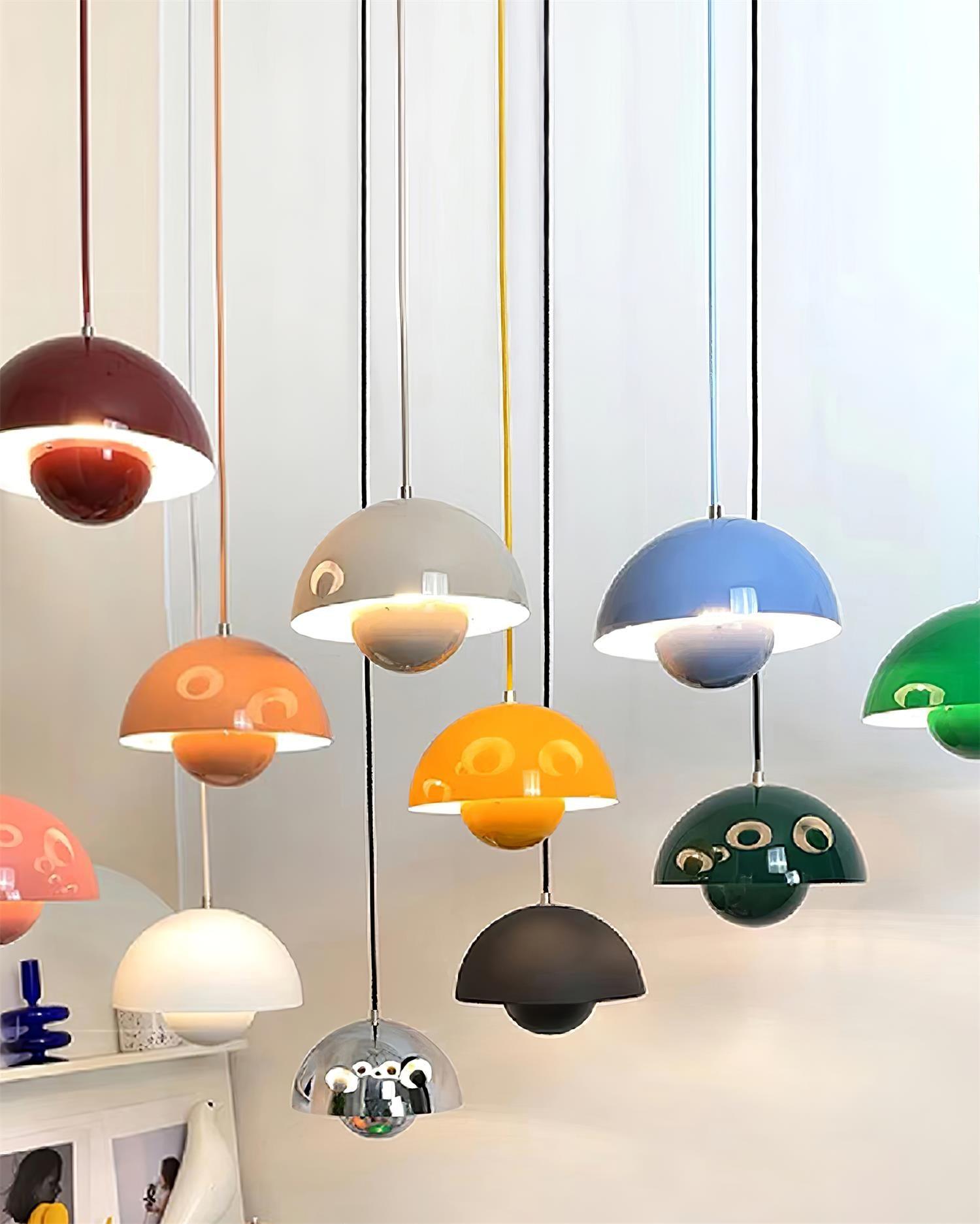 Pendant Light Aluminum 9.1 in Ceiling Lamp Matte Finish Dining Room Kitchen Hanging Light | Thomler