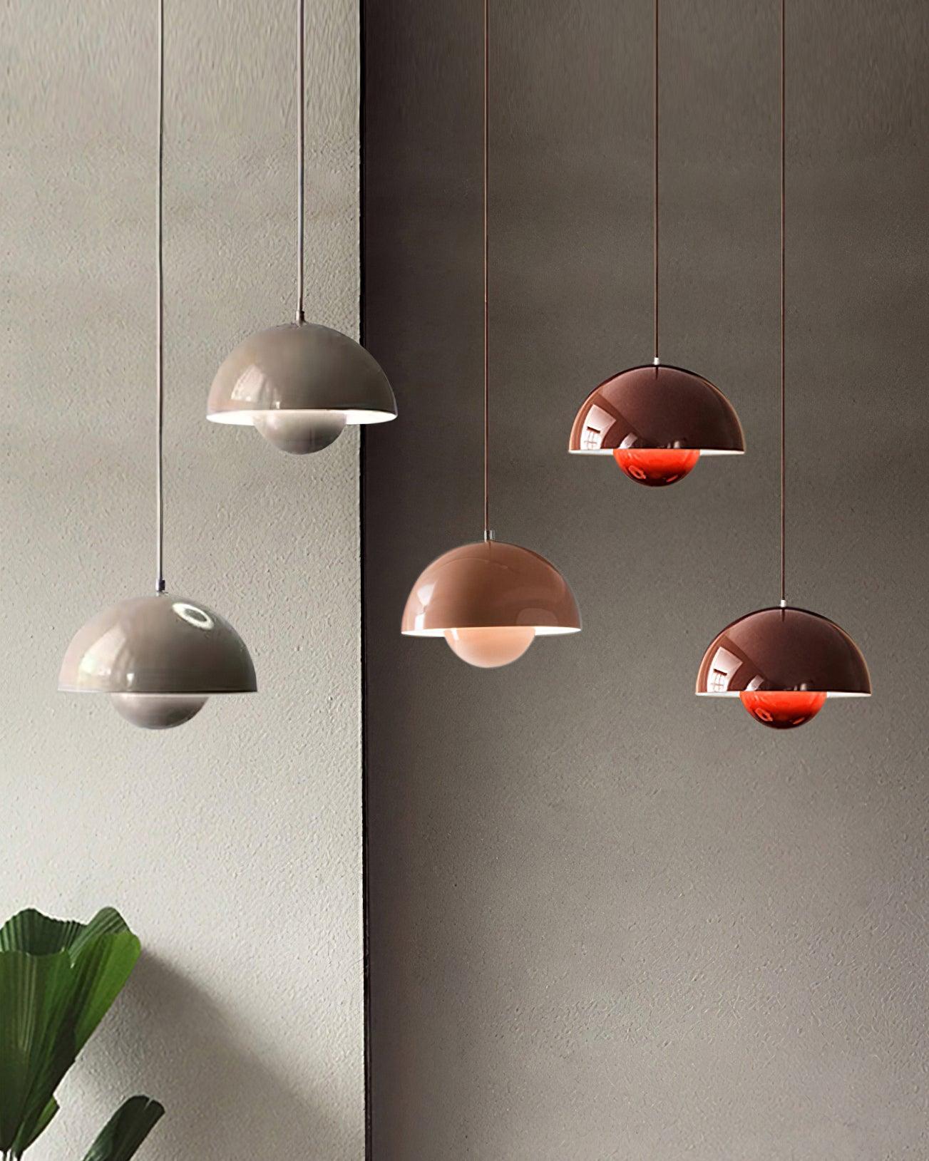 Pendant Light Aluminum 9.1 in Ceiling Lamp Matte Finish Dining Room Kitchen Hanging Light | Thomler