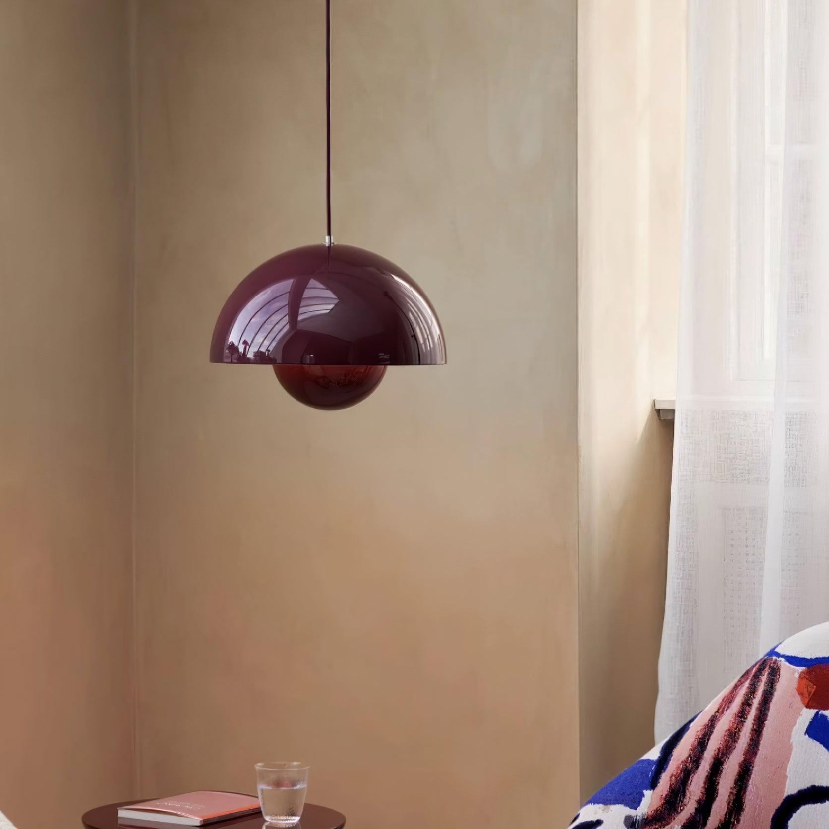 Pendant Light Aluminum 9.1 in Ceiling Lamp Matte Finish Dining Room Kitchen Hanging Light | Thomler