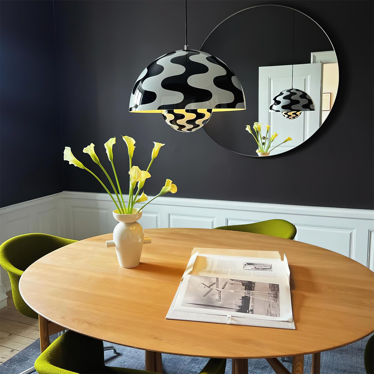 Pendant Light Aluminum 9.1 in 6.3 in Beige Gray Contemporary Dining Room Kitchen Island Hanging Ceiling Lamp Geometric Modern Lighting | Thomler