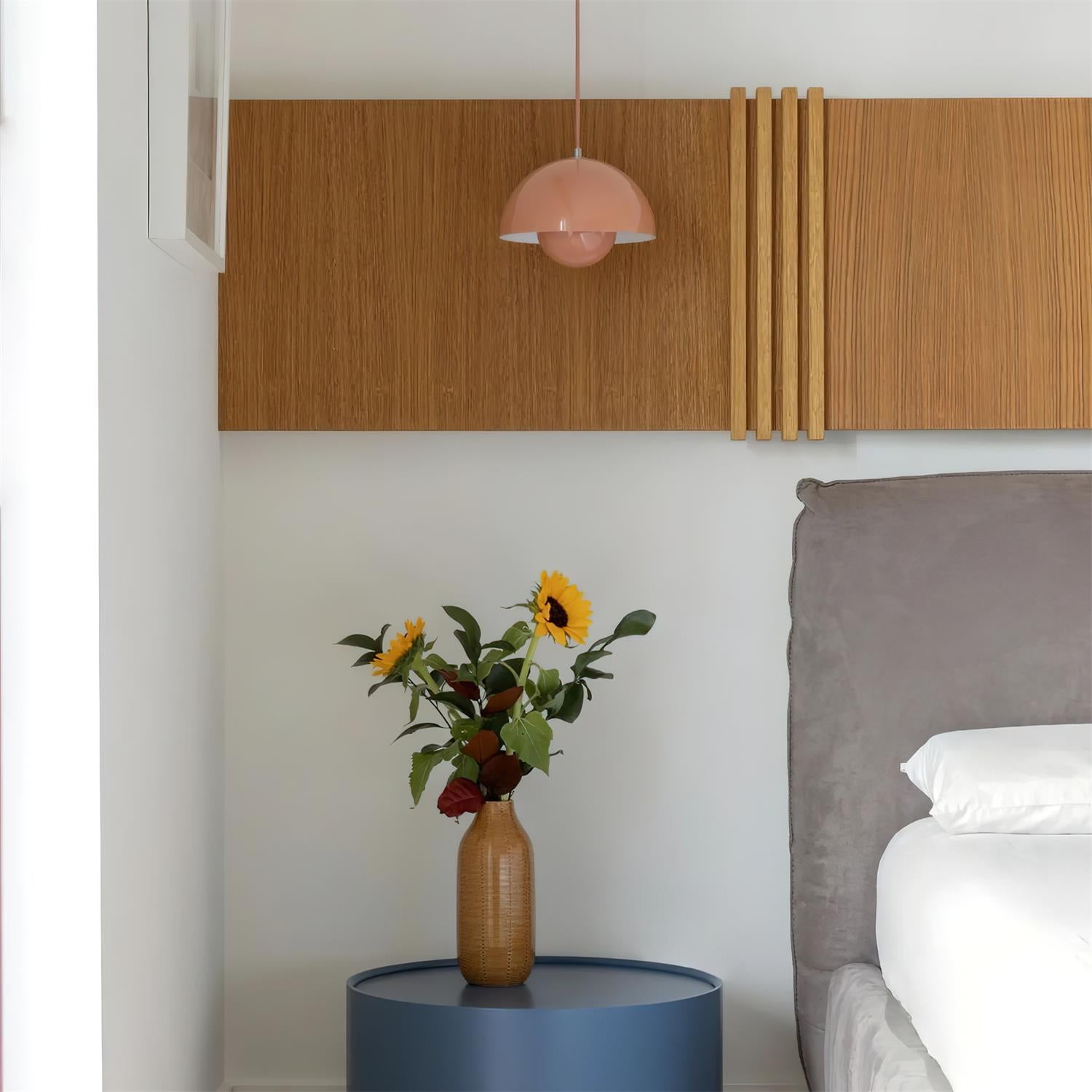 Pendant Light Aluminum 9.1 in 6.3 in Beige Gray Contemporary Dining Room Kitchen Island Hanging Ceiling Lamp Geometric Modern Lighting | Thomler