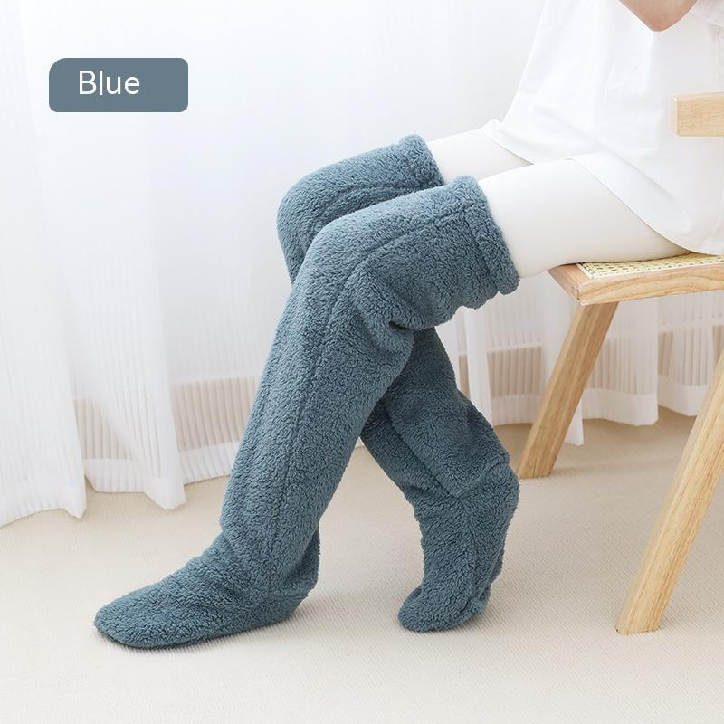 Ultra-Soft Plush Knee-High Socks – Cozy Fleece Winter Lounge Socks for Home, Cold Weather & Everyday Warmth | Thomler
